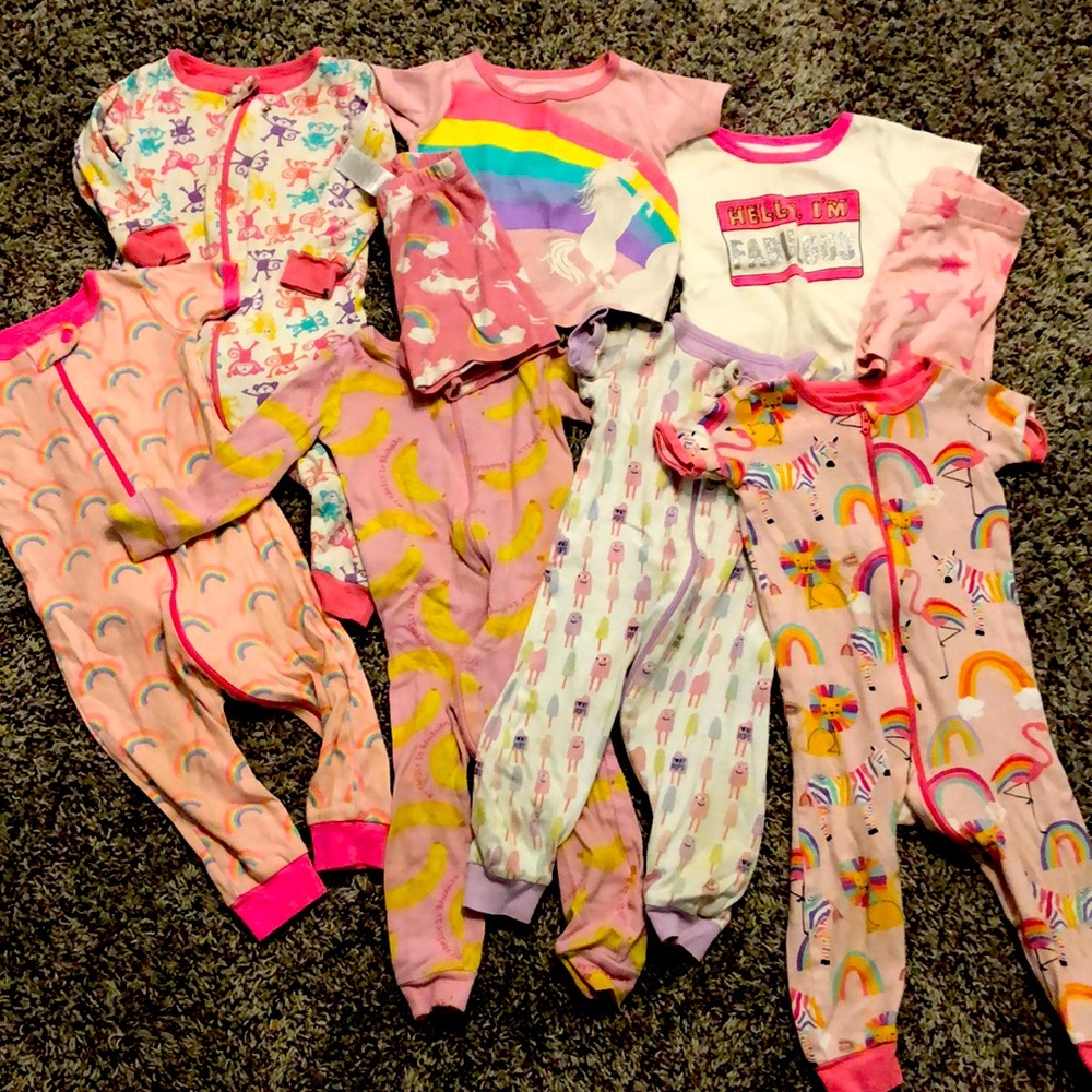 7pc pajama sets LOT Children’s Place 9-12 Months